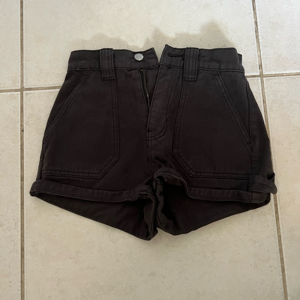 black pacsun jean shorts in size women’s 24